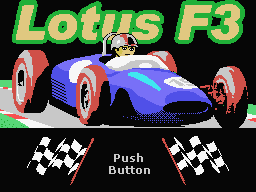 Lotus F3 Title Screen